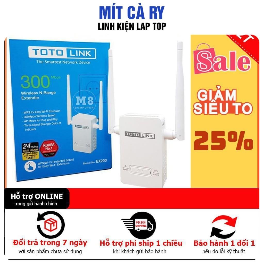 [BH12TH] Kích SÓNG WIFI TOTOLINK EX200