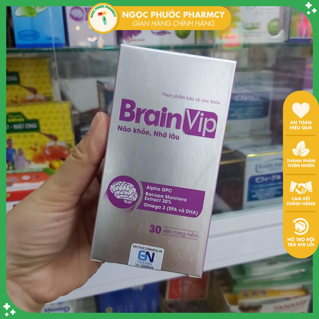VIÊN UỐNG BỔ NÃO BRAIN VIP - TĂNG CƯỜNG TRÍ NHỚ