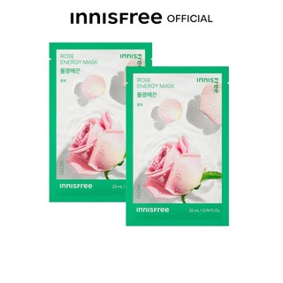(Quà tặng) Bộ 02 Mặt nạ giấy dưỡng da Hàn Quốc Hoa Hồng innisfree Rose Energy Mask 22ml