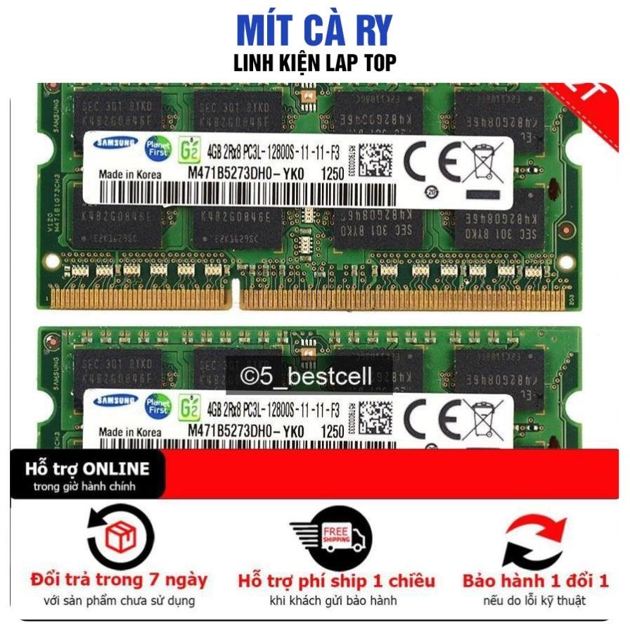 Ram laptop 4GB PC3L / DDR3L Bus 1600 ( 12800 )
