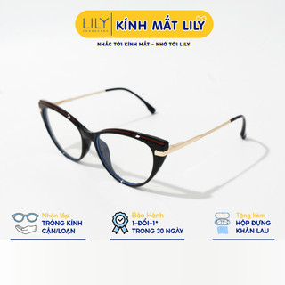 Kính mắt mèo nữ LILY EYEWEAR càng kính chất liệu nhựa chắc chắn thiết thời trang 8201