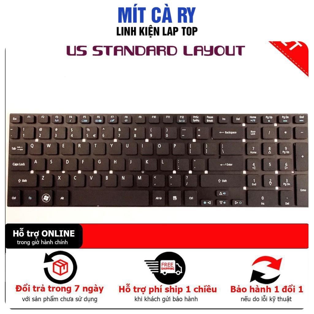 Bàn phím laptop Acer Aspire E5-521 E5-521G  E5-551 E5-571 E5-571P  E17  E5-721 E5-731 E5-731G E5-771 E5-771G