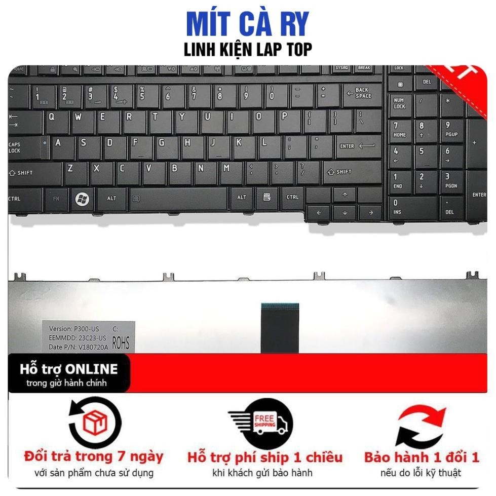 Bàn phím laptopToshiba X300 X305 P300 P305 A500 A505 P500 P505 P305D P305D