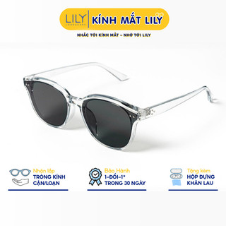 Kính mát vuông nam nữ LILYEYEWEAR kính nhựa cứng cáp chống tia UV400 bảo vệ mắt kiểu dáng thời trang KC6285