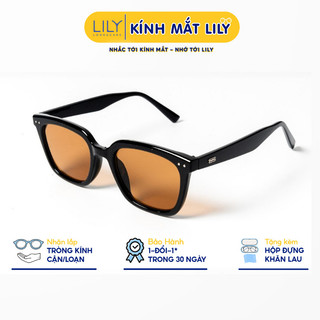 Kính mát vuông nam nữ LILYEYEWEAR kính nhựa cứng cáp chống tia UV400 bảo vệ mắt kiểu dáng thời trang KC2352