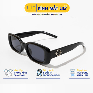Kính mát nam nữ LILYEYEWEAR mắt chống UV400 thiết kế kiểu dáng thời trang Hàn Quốc 86658