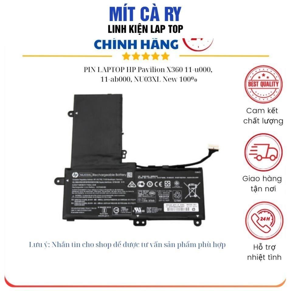 PIN LAPTOP HP Pavilion X360 11-u000, 11-ab000, NU03XL New 100%