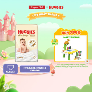 Tã/ Bỉm Quần Huggies Skin Perfect M/L/XL/XXL Super Jumbo Với 2 Vùng Thấm Giảm Kích Ứng Da