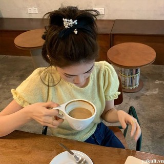 [Ya]  Chun Buộc Tóc Cột Tóc Ngọc Trai Nơ Tiểu Thư
