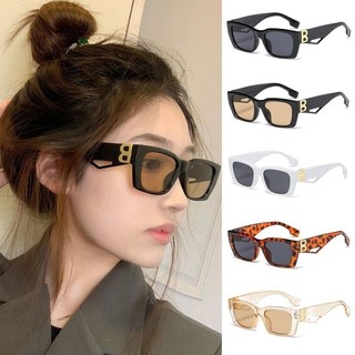 🎀 yakult 🎀Kính râm gọng vuông cổ điển Ins Kính râm gọng đen Kính râm cá tính Unisex