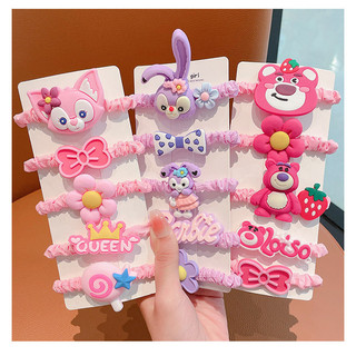 🎀 yakult 🎀set 5 dây buộc tóc gấu dâu bự mẫu mới siêu dễ thương