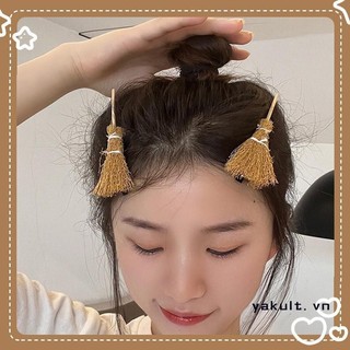 🎀 yakult 🎀Kẹp tóc hình chổi mini cute