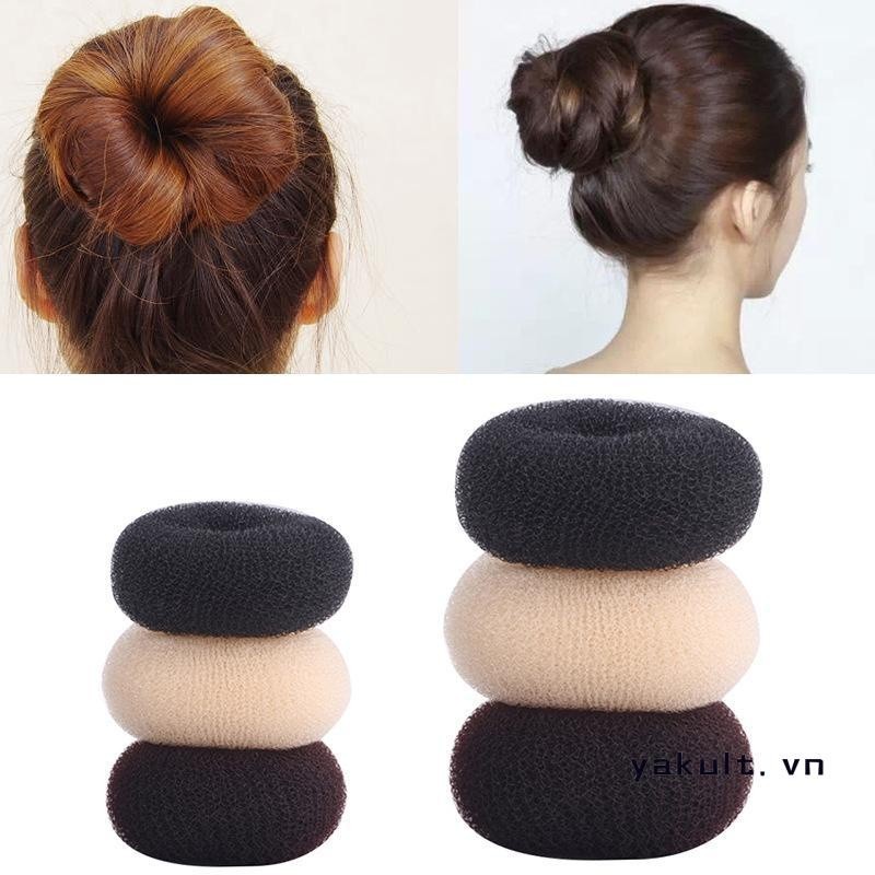 🎀 yakult 🎀Donut Dish Hair Machine Quick Ball Head Flower Bud Head Công cụ đan tóc và làm tóc