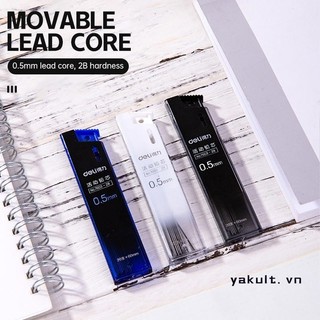 🎀 yakult 🎀Ruột bút chì bấm ruột chì 0.5mm 0.7mm ngòi chì kim Hộp 20 ruột chì bấm 2B