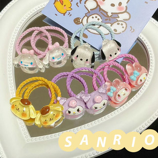 🎀 yakult 🎀bộ 2 dây buộc tóc sanrio bằng da dễ thương