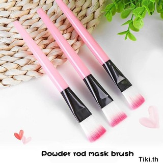 🎀 yakult 🎀Bàn chải mặt nạ silicon White Pink Rod Bàn chải trang điểm lông mềm Bàn chải dầu xả