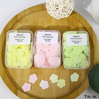 🎀 yakult 🎀Xà Bông Rửa Tay Hình Bông Hoa, Xà Phòng Giấy Bỏ Túi Đi Du Lịch Đi Ra Ngoài Tiện Lợi