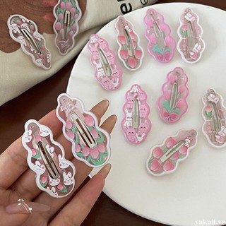   yakult Kẹp Tóc Hình Hoa tulip   Thỏ   Đám Mây Hoạt Hình Kiểu Hàn Quốc Dễ Thương Cho Bé Gái 