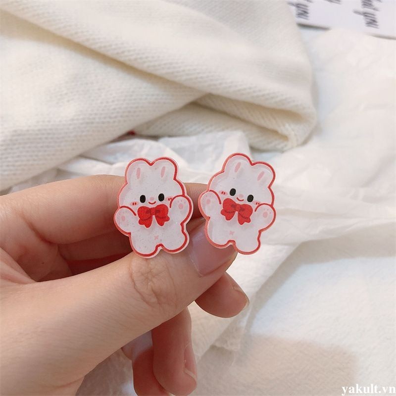 🎀 yakult 🎀Kẹp Tóc Hình Ngôi Sao / Thỏ Con Dễ Thương Sáng Tạo Phong Cách Ngọt Ngào