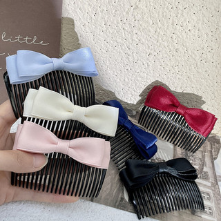 🎀 yakult 🎀lược kẹp tóc đính nơ đơn giản phong cách hàn quốc