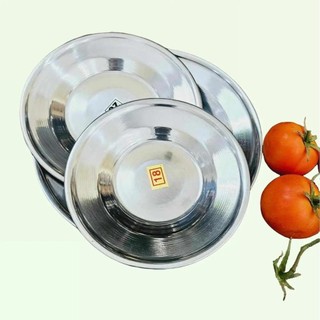  DĨA ĐĨA INOX tròn đựng trái cây, đựng thực phẩm - C. Liệu không gỉ. Sp Gia dụng, Nhà hàng, Quán ăn, Gia dụng tiện