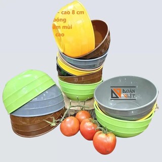  TÔ NHỰA SÂU 17cm - Nhựa PP DẺO đựng trái cây tô, bún thịt nướng. Loại Icứng cáp, bóng đẹp, dễ vệ sinh.