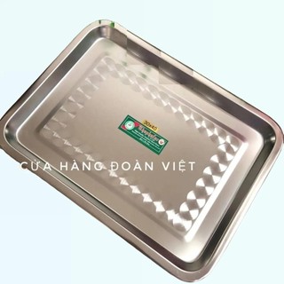  Khay mâm inox sus 304 c.lượng dày dặn. Xửng bưng chữ nhật đựng thực phẩm đa năng, hàng việt nam chất lượng cao.