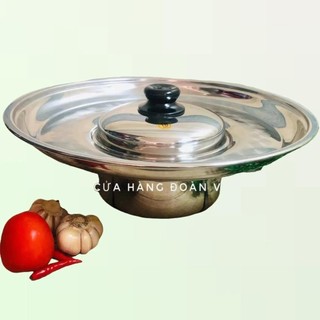  Nồi Lẩu Nón, Lẩu vành Mâm - Inox SUS 304. Nồi có kt 20cm, 18cm, 16cm. Kiểu có viền Vành mâm lớn dể thức ăn