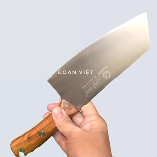  Dao Thái ASAKH dao dày dặn, nặng tay, cán gỗ chống trơn chắc chắn. phục vụ Sp Gia dụng, Nhà hàng