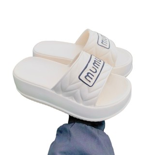Dép nữ quai ngang nâng đế 5cm bánh mì mumu dép đúc bền thời trang chất liệu eva kiểu unisex ulzzang-giày dép 97