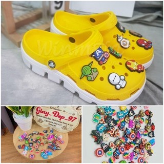 STICKER / JiBITZ GẮN DÉP CROCS , DÉP CÁ SẤU,SỤC.hình đẹp và chắc chắn