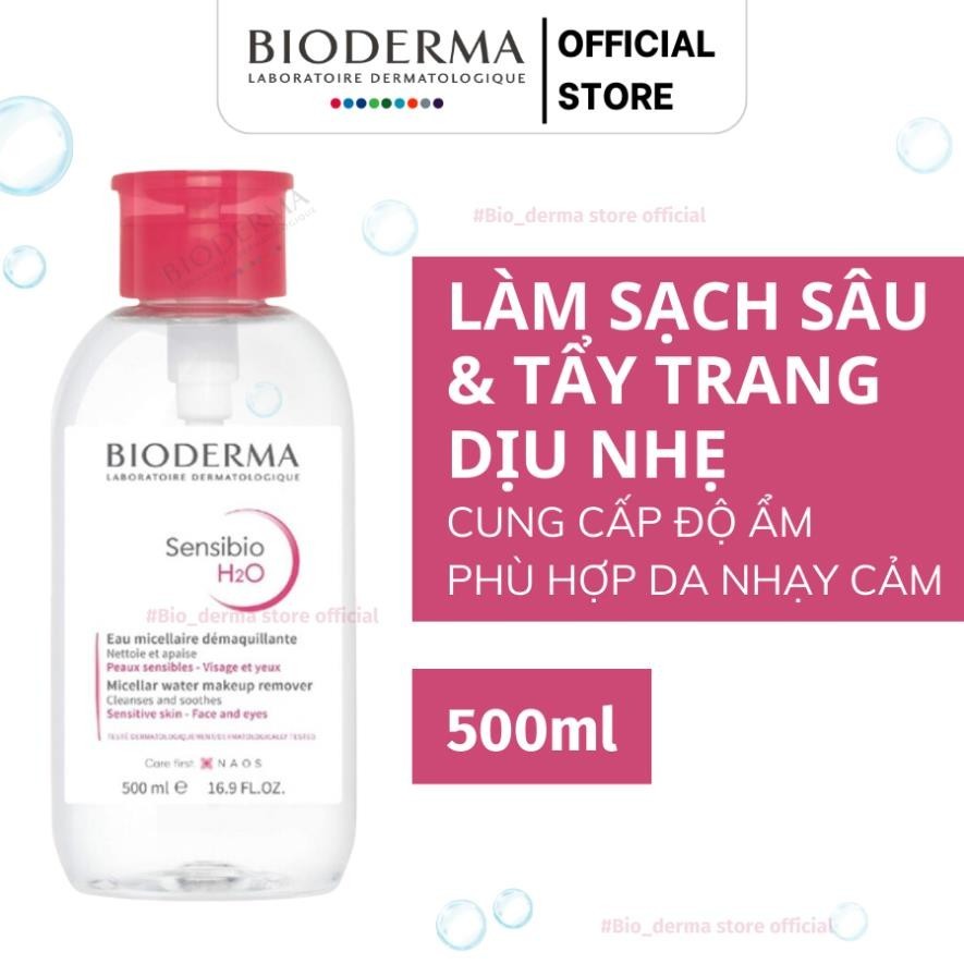 [CHÍNH HÃNG] Nước Tẩy Trang Bioderma Dành Cho Da Dầu Mụn Và Da Nhạy Cảm, Làm Sạch Sâu Lành Tính - 500ML | BigBuy360 - bigbuy360.vn