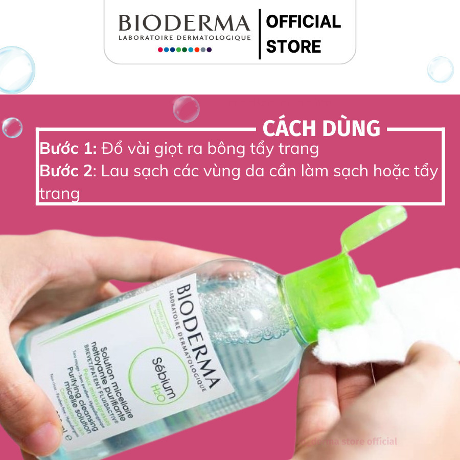 [CHÍNH HÃNG] Nước Tẩy Trang Bioderma Dành Cho Da Dầu Mụn Và Da Nhạy Cảm, Làm Sạch Sâu Lành Tính - 500ML | BigBuy360 - bigbuy360.vn