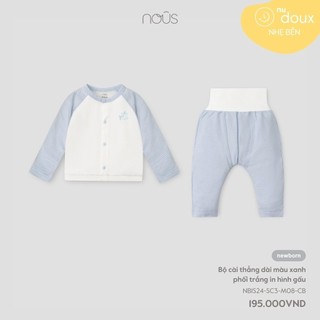 Bộ quần áo sơ sinh nous dài tay đáng yêu cho bé trai bé gái - ss24.t6a znf9a