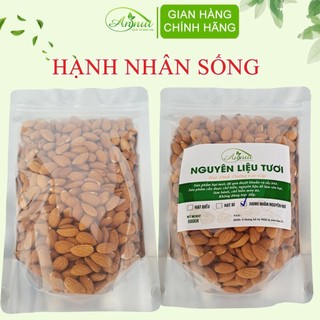Hạt hạnh nhân sống sấy khô tươi organic nhập khẩu mỹ 500g. nông sản annut