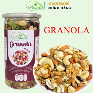 Granola siêu hạt ăn kiêng ngũ cốc giảm cân dinh dưỡng eat clean không đường thêm hạt Macca