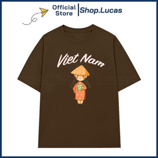 Áo Thun In Hình CÔ GÁI Chữ VIỆT NAM Áo Phông Du Lịch Nhóm Lớp Unisex Nam Nữ Cotton HT XXMCH