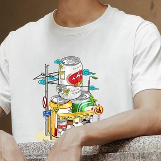 Áo Thun Unisex Cotton QUÁN BIA HƠI, CHẤT COTTON THOÁNG MÁT, THẤM HÚT MỒ HÔI NA