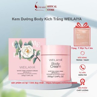 Kem body weilaiya dưỡng trắng da nâng tone white tone up body cream spf30 pa+++ chính hãng 200ml