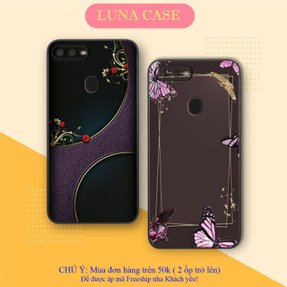 Ốp lưng Oppo A5s / A7 / F9 / A12 in hình họa tiết hoa sang trọng LUNA CASE