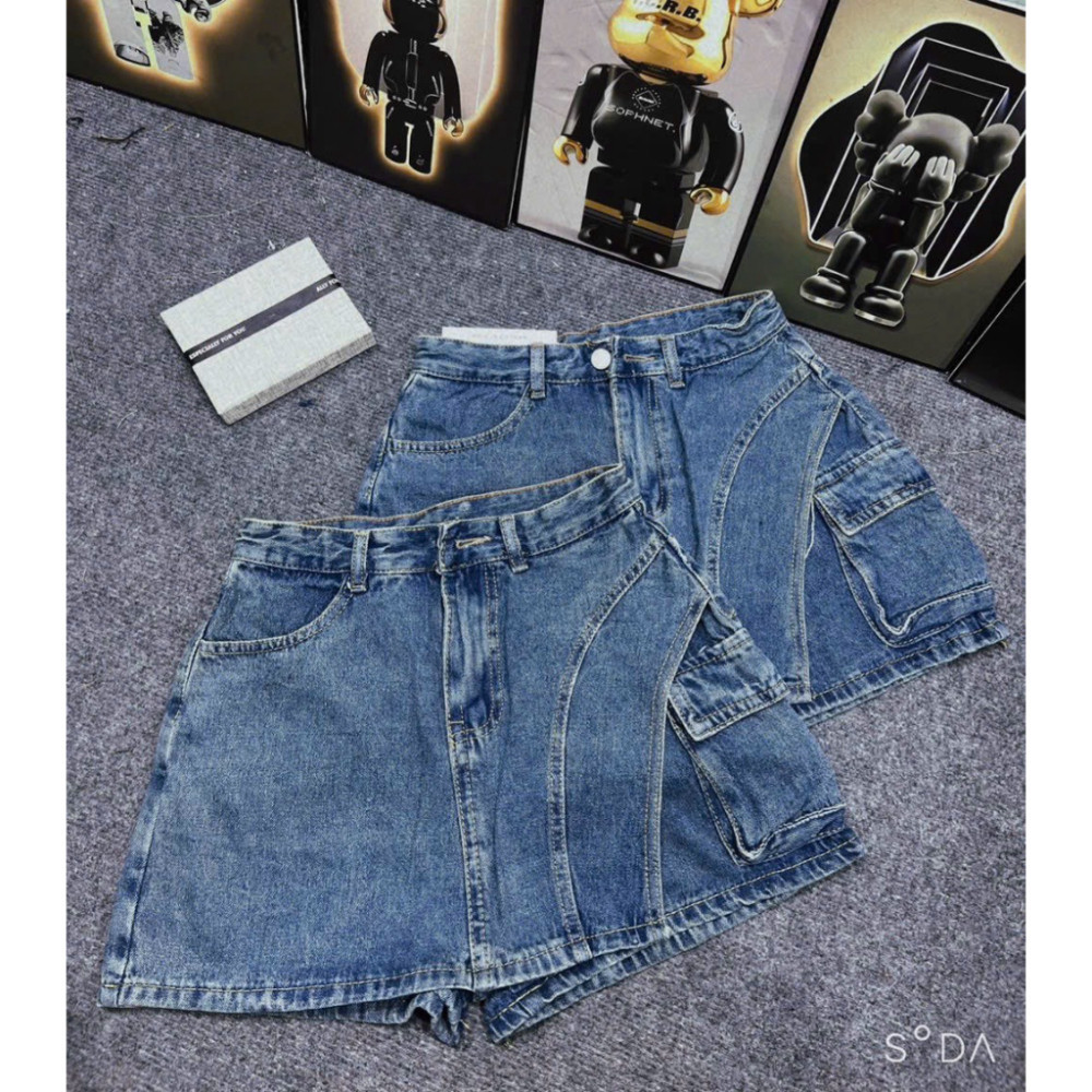 Quần jeans nữ ống suông, quần bò nữ ống rộng tông sáng cực đẹp cực xinh phù hợp đi học đi chơi D66 HOT | BigBuy360 - bigbuy360.vn