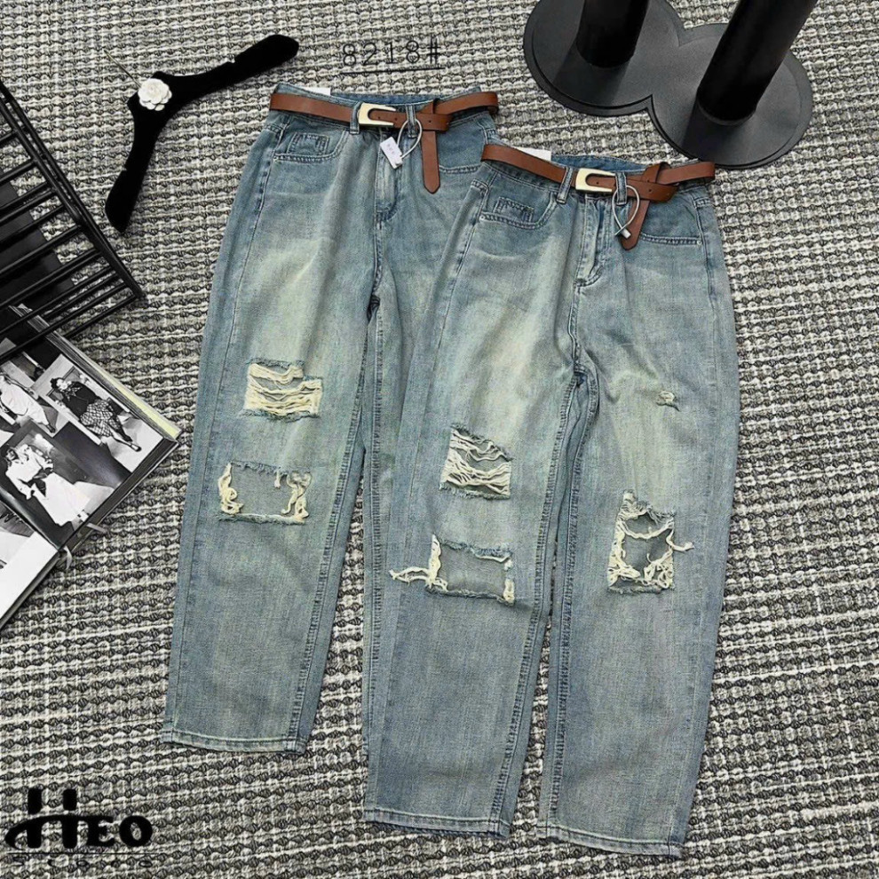 Quần ống rộng jean cổ điển, quần nữ jean Thời trang Fashion phù hợp đi học đi chơi siêu sang chảnh siêu hot D64 | BigBuy360 - bigbuy360.vn