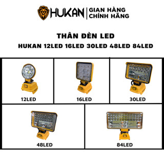 Thân bóng đèn LED dùng pin HUKAN siêu sáng sử dụng chân pin phổ thông 4cm