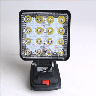 Thân đèn pha led 16 bóng sử dụng pin chung chân pin makita thông dụng