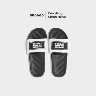 Dép Trendy II Êm Chân Shondo Nam Nữ Tem Shondo Is Your Đen TRE1001
