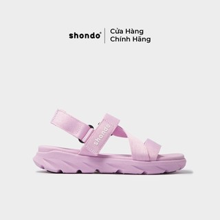 Giày Sandals Nữ Shondo F6 Sport Tím Nhạt Full F6S204