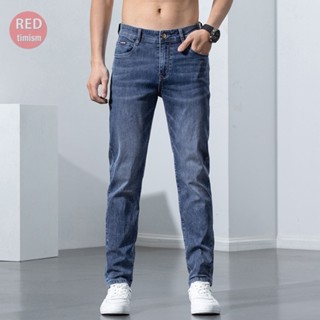 Quần Jeans nam REDTIMISM dáng basic Slim Co Giãn Tốt, Quần Bò Nam Không Bai Xù, Bền Màu, Phom Trẻ Trung