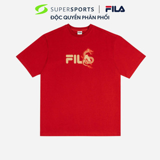 Áo thun unisex fila lunar new year loose fit - fw2tsg1702x-red