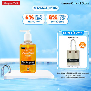 Sữa Rửa Mặt Cho Da Mụn Neutrogena Oil-Free Acne Wash - Dung tích 175ml