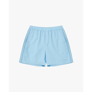 NERDY - Quần short unisex ống rộng lưng thun Seersucker